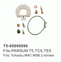 Outboard Marine Carburetor Tune-Up Kits for Parsun T5,TC5,TE5 - TOHATSU M4C M5B - 2 Stroke - T5-05000590 - Parsun